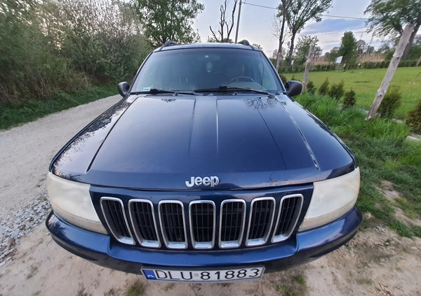 Jeep Grand Cherokee cena 9900 przebieg: 358000, rok produkcji 2001 z Międzylesie małe 211